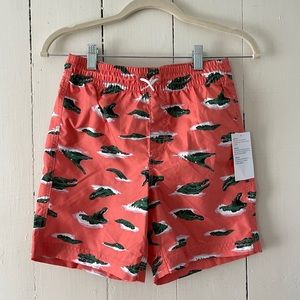 NWT 10/12 Old Navy Alligator 🐊 Print Swim Trunks